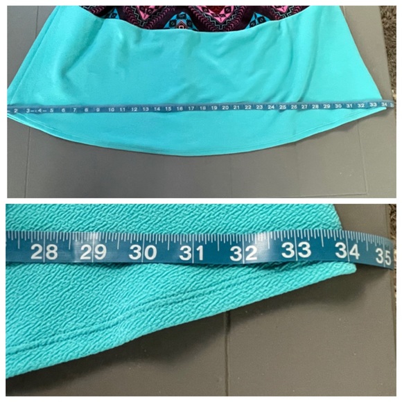 LULAROE Simply Comfortable Amelia Midi Skater Mixed Print Dress w Back Zipper XS - Picture 13 of 16